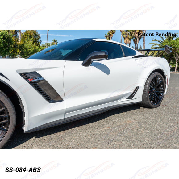 Se adapta a la extensión del panel basculante de faldones laterales estilo Z06 de Corvette C7 2014-19