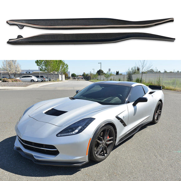 Se adapta a la extensión del panel basculante de faldones laterales estilo Z06 de Corvette C7 2014-19