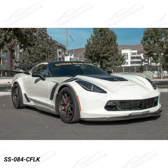Se adapta a la extensión del panel basculante de faldones laterales estilo Z06 de Corvette C7 2014-19