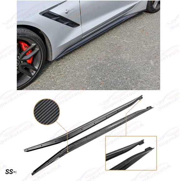 Fits Chevrolet Corvette C7 EOS Style Side Skirts Rocker Panels