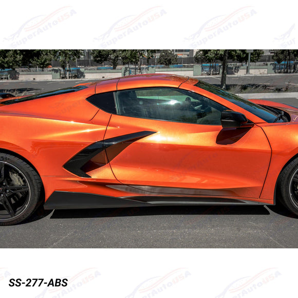 Fits 2020-Up Chevrolet Corvette C8 5VM Side Skirts Rocker Panels