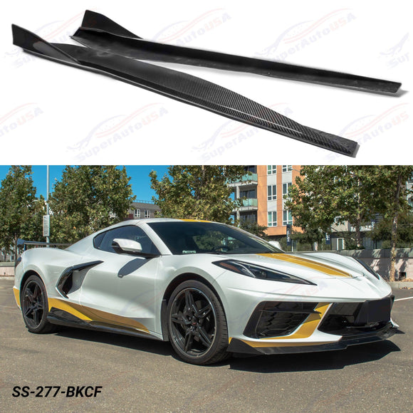 Fits 2020-Up Chevrolet Corvette C8 5VM Side Skirts Rocker Panels