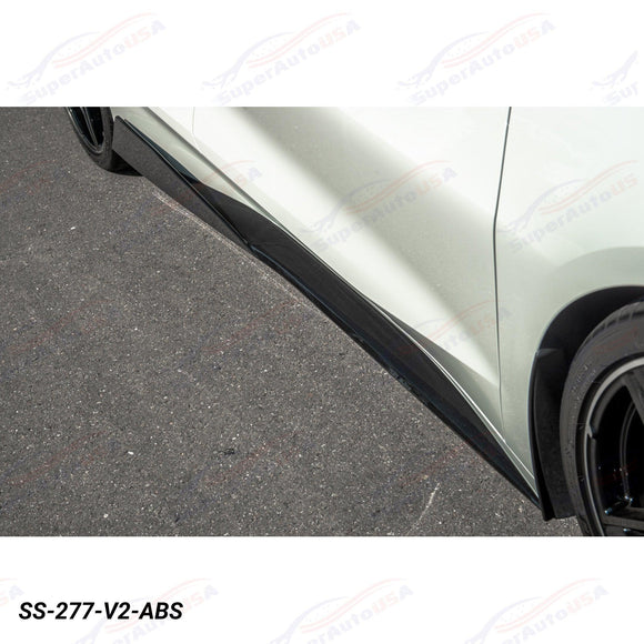 Fits 2020-Up Chevrolet Corvette C8 5VM Side Skirts Rocker Panels