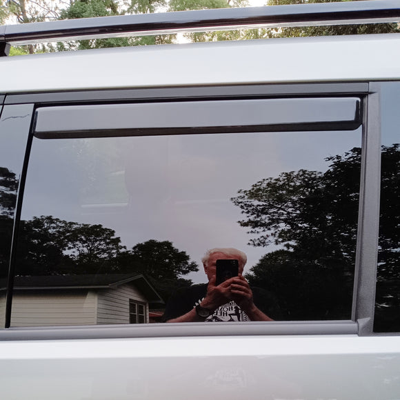 For Hyundai SantaFe 2024-2025 In-Channel Rain Guards Window Visors Sun Wind Snow Vent Side Deflectors