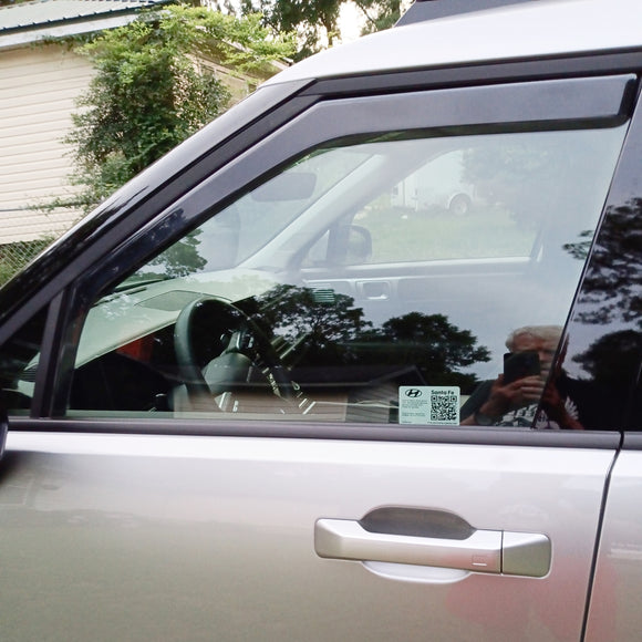For Hyundai SantaFe 2024-2025 In-Channel Rain Guards Window Visors Sun Wind Snow Vent Side Deflectors