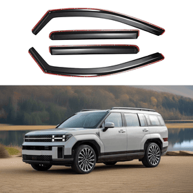 For Hyundai SantaFe 2024-2025 In-Channel Rain Guards Window Visors Sun Wind Snow Vent Side Deflectors