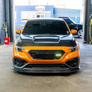 Se adapta al capó delantero del motor de fibra de carbono real Subaru WRX 2022-2025 -1