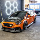 Se adapta al capó delantero del motor de fibra de carbono real Subaru WRX 2022-2025 -4