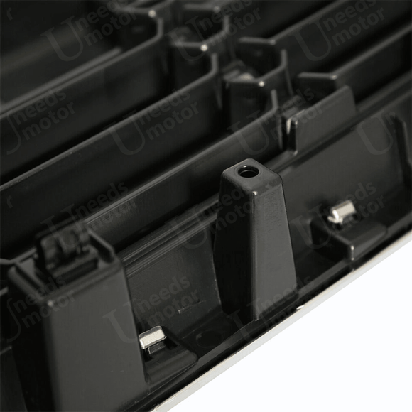 Rejilla de malla para parachoques delantero cromada y negra para Chevrolet Silverado 1500 2016-2019 