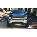 Rejilla de malla para parachoques delantero cromada plateada para Chevrolet Silverado 1500 2016-2019 -6