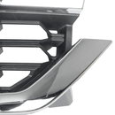 Rejilla de malla para parachoques delantero cromada y negra para Chevrolet Silverado 1500 2016-2019 -4