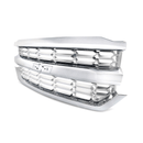 Rejilla de malla para parachoques delantero cromada plateada para Chevrolet Silverado 1500 2016-2019 -7