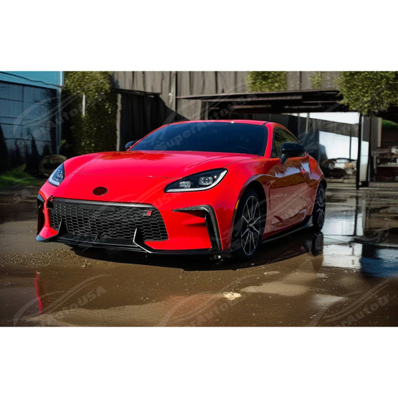 Aerodynamic Forged Carbon Fiber Front Vent Trim for 2022 GR86.
