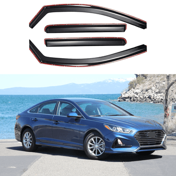 Parasol deflector de viento y lluvia para ventana en canal para Hyundai Sonata 2015-19 