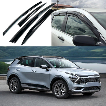 Se adapta a los deflectores de lluvia y visera de ventilación de ventana estilo Mugen 3D Sportage 2023-2025 