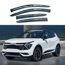 Fits Sportage 2023-2025 Carbon Fiber Print Trim Rain Guards Window Visors-1