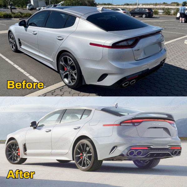 Fits Stinger 2018-24 Ultra Silver Metallic Scorpion Edition GT Style Spoiler Wing