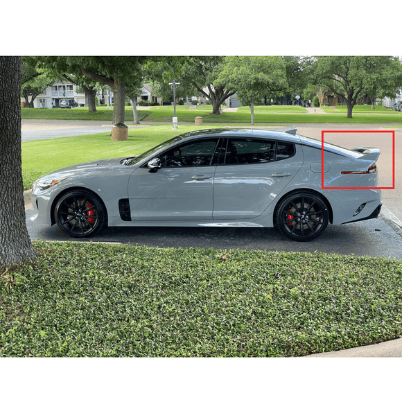 Fits Stinger 2018-2024 Primer Black Scorpion GT Style Rear Trunk Spoiler Wing