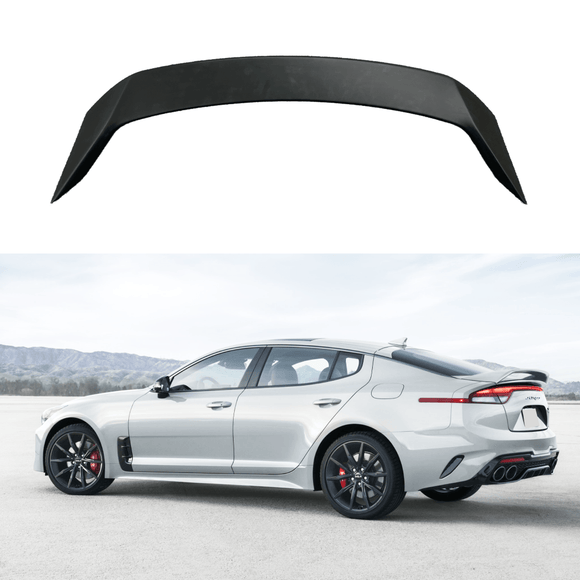 Fits Stinger 2018-2024 Primer Black Scorpion GT Style Rear Trunk Spoiler Wing