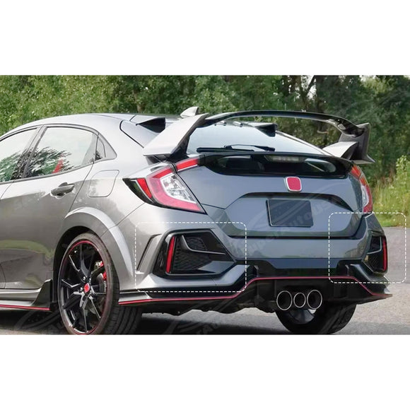 High-Performance Fog Light Rear Pair Cover Set for 2021 Civic Si.
