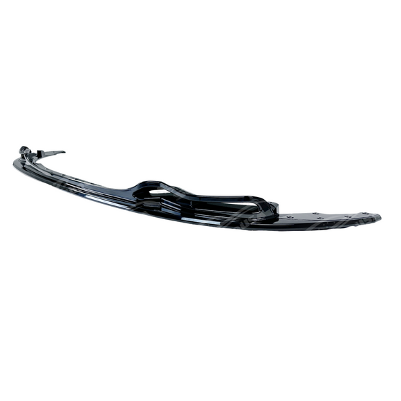SuperAutoUSA direct-fit gloss black front splitter for BMW 3 Series E92 LCI 2010.
