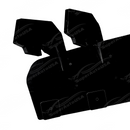 Professional protective packaging for the gloss black V-style aero components.