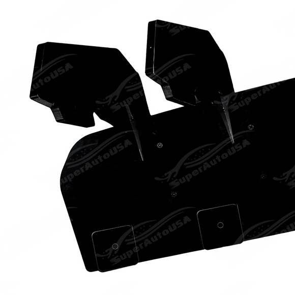 Professional protective packaging for the gloss black V-style aero components.