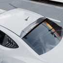 Aggressive carbon print rear window spoiler installed on a 2017 Toyota 86