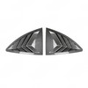 Detailed shot of the high-definition carbon fiber print weave on the 86/BRZ window louvers