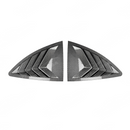 Detailed shot of the high-definition carbon fiber print weave on the 86/BRZ window louvers