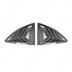Detailed shot of the high-definition carbon fiber print weave on the 86/BRZ window louvers
