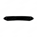 Close-up of the premium mirror-finish gloss black coating on the 86/BRZ rear window visor