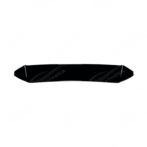 Close-up of the premium mirror-finish gloss black coating on the 86/BRZ rear window visor
