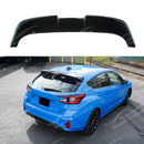 Rear spoiler wing on a 2023 Subaru Impreza RS