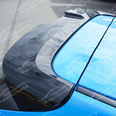 Full rear view of a Subaru Impreza RS with new spoiler wing