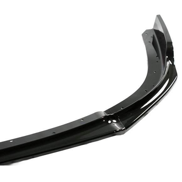 Underside of the STI splitter showing the flat aerodynamic surface and mounting holes