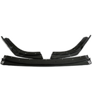 Standalone view of the uninstalled SuperAutoUSA carbon fiber print front bumper splitter lip