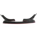 Custom aggressive aesthetic achieved with the SuperAutoUSA red-accented carbon fiber print lip