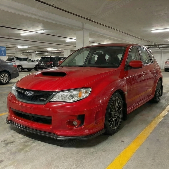 Durable high-impact ABS plastic construction of the WRX carbon print lip