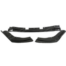 Standalone view of the uninstalled carbon fiber print front splitter lip