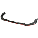 Track-ready aesthetic featuring the carbon fiber print red lip on a modified STI