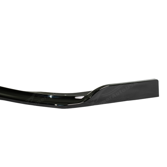 Underside of the STI splitter showing the flat aerodynamic surface and mounting points