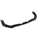 Standalone view of the uninstalled gloss black front bumper splitter lip for STI