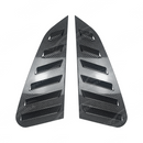 Detailed shot of the high-definition carbon fiber print weave on the GV window louvers