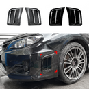 Precision fitment of the side vents on a Black Subaru WRX STI