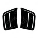 Standalone view of the uninstalled Gloss Black pair of front bumper side air vents for Subaru Impreza