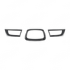 Detailed shot of the high-definition carbon fiber print weave on the 2006-2007 WRX grill overlays