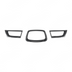 Detailed shot of the high-definition carbon fiber print weave on the 2006-2007 WRX grill overlays