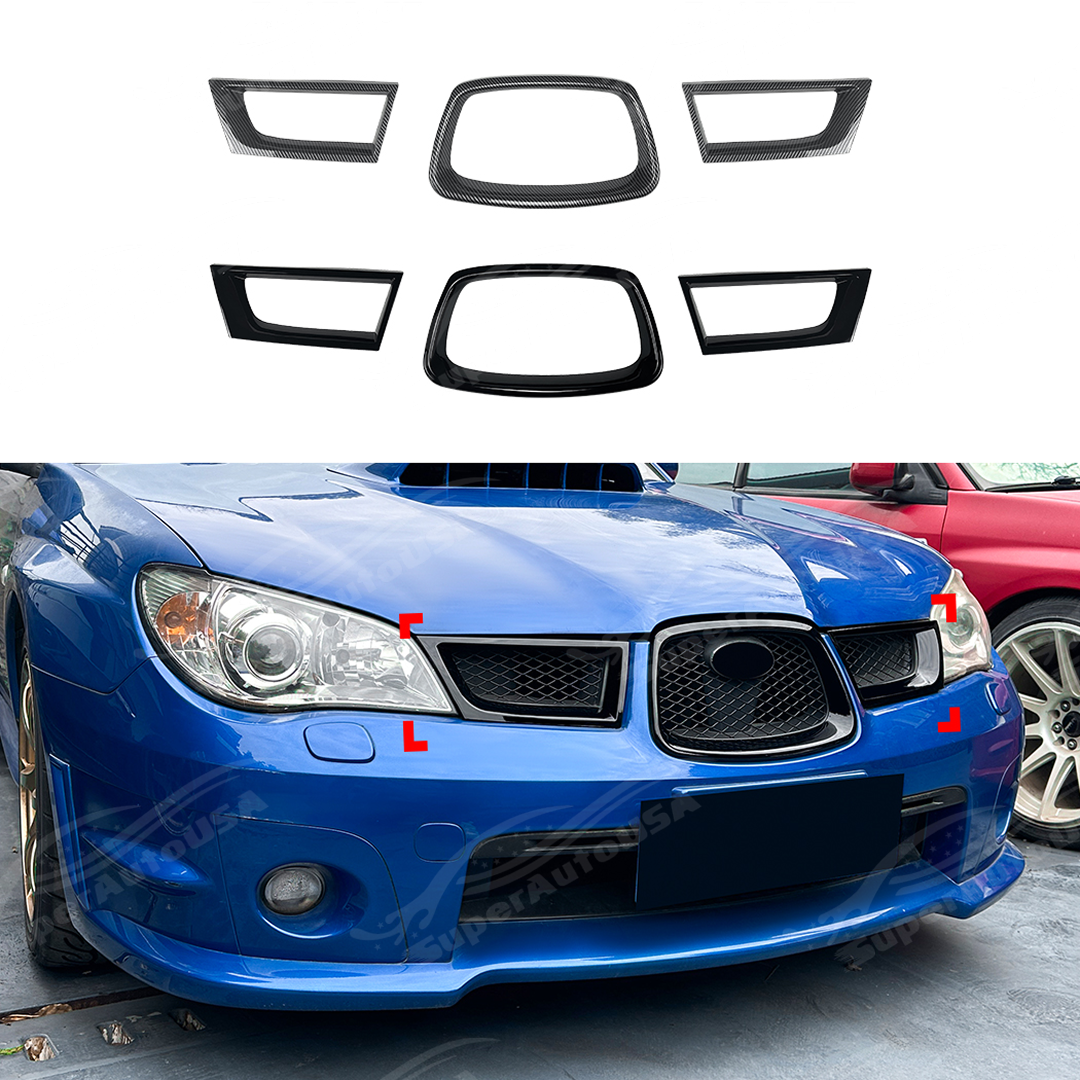 2006-2007 Subaru Impreza WRX STI - Front Grill Overlay Covers