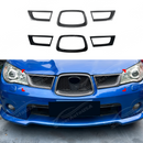 The transformed front-end aesthetic of a 2006-2007 Subaru WRX STI